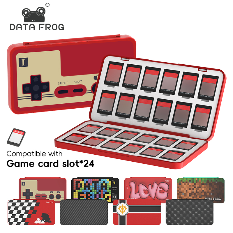 Party Games Nintendo - DATA FROG 24‑in‑1 Game Card Holder