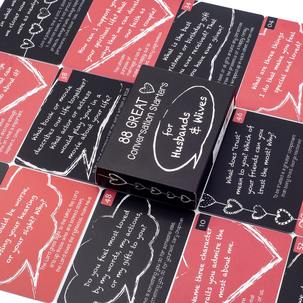 Party Games Console - 88 GREAT Conversation Starters Tabletop Cards