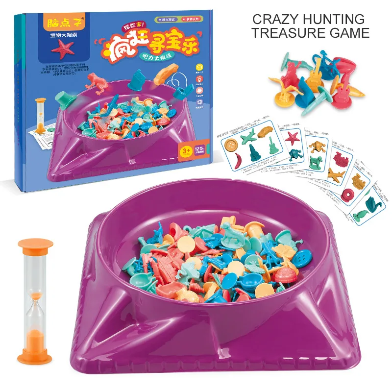 Party Games Kids Indoor - Children Crazy Treasure Hunt Card Board