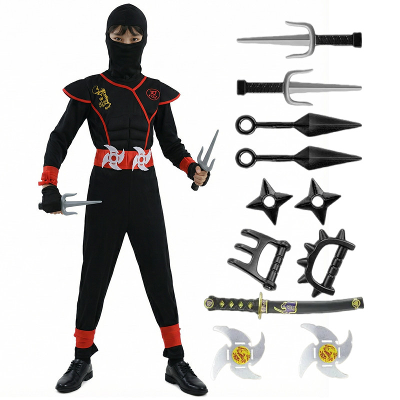 Black and Blue Ninja Costume f - Party Games Children recension och pris