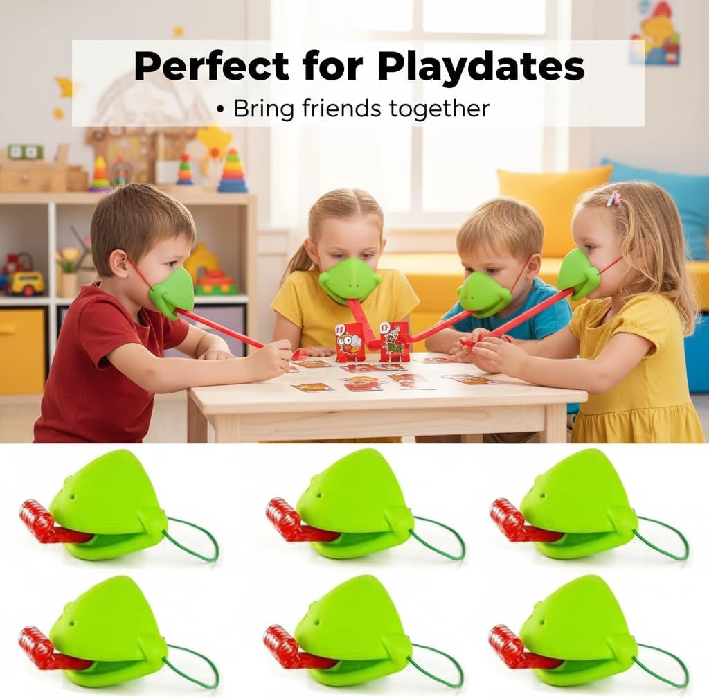 6 Set Chameleon Tongue Shootin - Party Games Engagement recension och pris