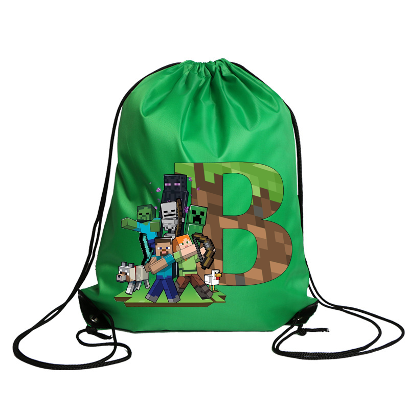 New Minecrafted Drawstring Bag - Party Games Minecraft recension och pris