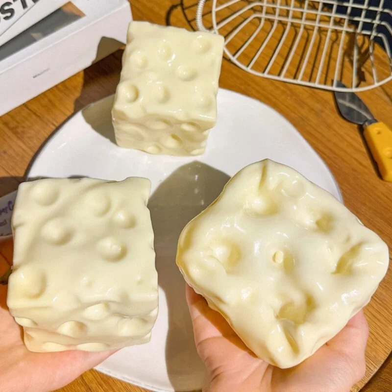 Taba Squishy Cheese Cube Stres - Party Games Children recension och pris