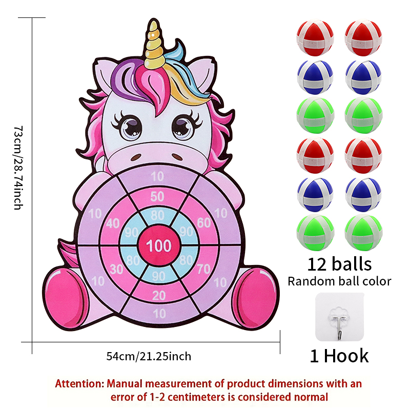 New Large Sticky Ball Dart Boa - Party Games Indoor For 6 12 Year Olds recension och pris