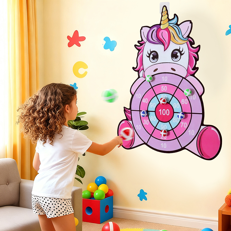 New Large Sticky Ball Dart Boa - Party Games Indoor For 6 12 Year Olds recension och pris