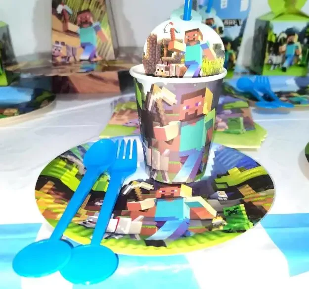 Hot Minecrafte Party Decoratio - Party Games Minecraft recension och pris