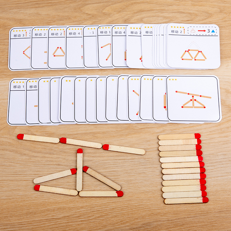 Montessori Matches Puzzles Gam - Party Games Kids Indoor recension och pris