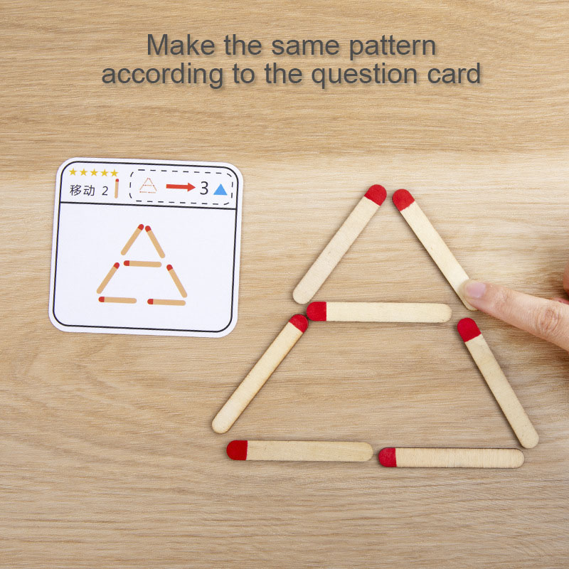 Montessori Matches Puzzles Gam - Party Games Kids Indoor recension och pris