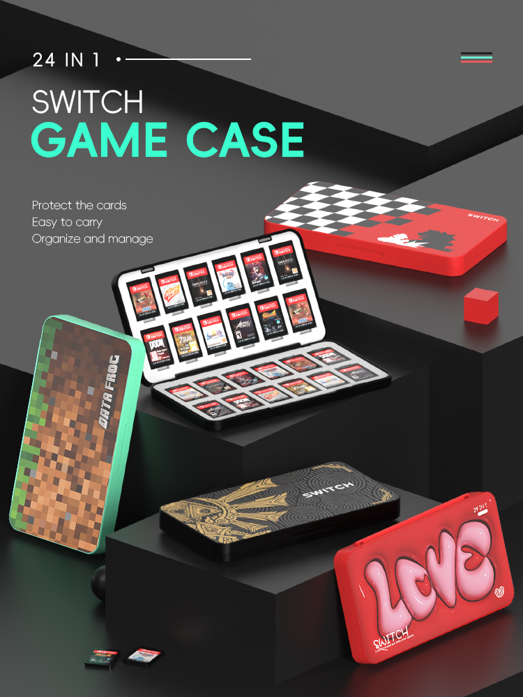 24 in 1 Game Card Case for Swi - Party Games Nintendo recension och pris