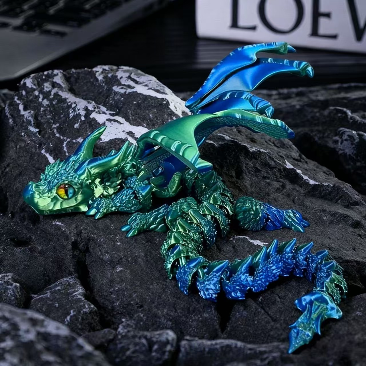 3D Printed Wyvern Dragon with  - Party Games Gifts recension och pris