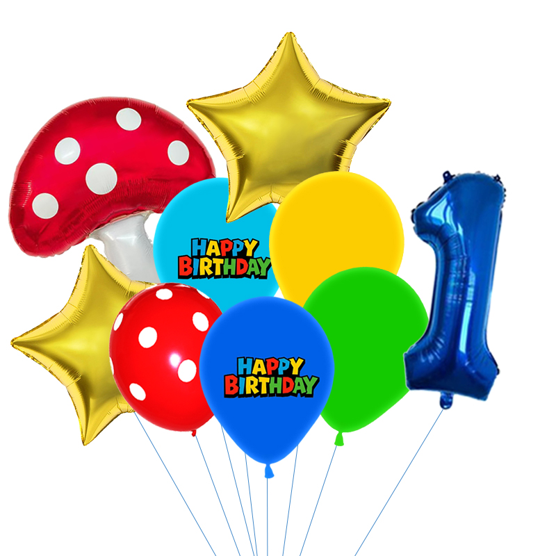 Red Blue Green Yellow Mushroom - Party Games Mario recension och pris