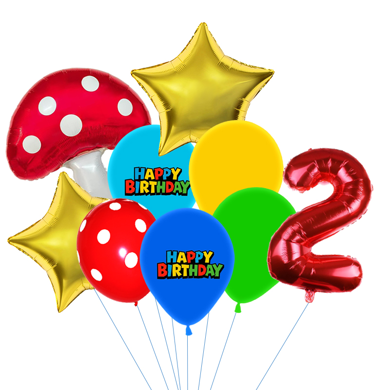 Red Blue Green Yellow Mushroom - Party Games Mario recension och pris