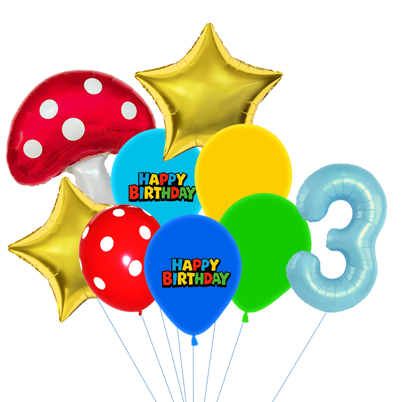 Red Blue Green Yellow Mushroom - Party Games Mario recension och pris