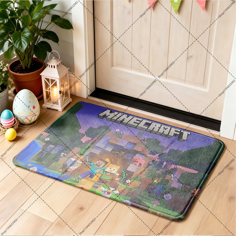 Minecrafted Flannel Floor Mats - Party Games Minecraft recension och pris