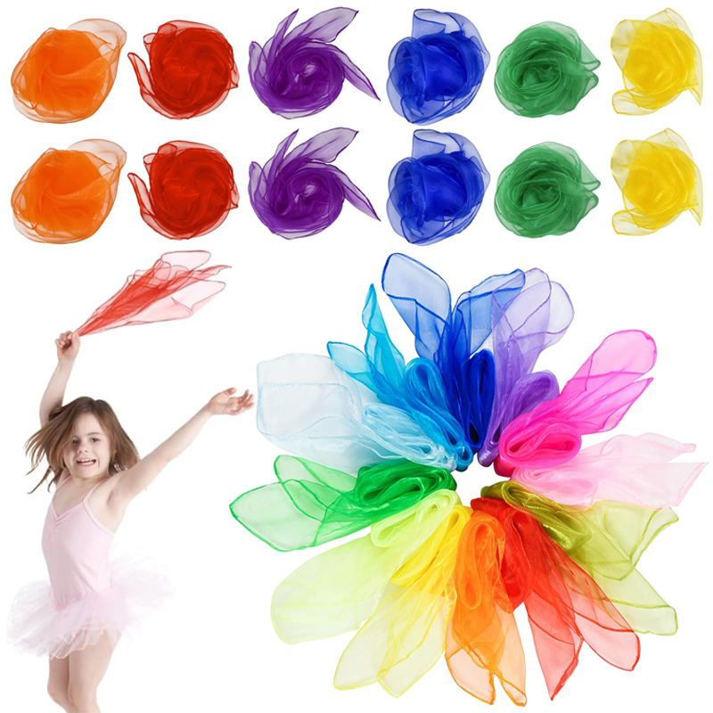 Six Color Silk Scarf Party Fav - Party Games Engagement recension och pris