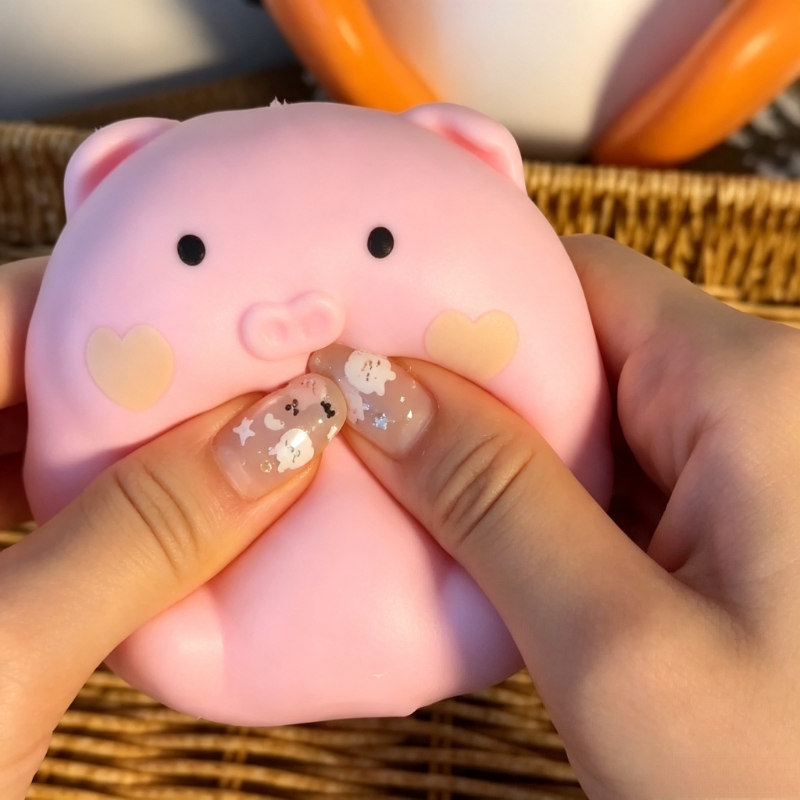 Crunchy Pink Pig Squishy Handm - Party Games Questions recension och pris