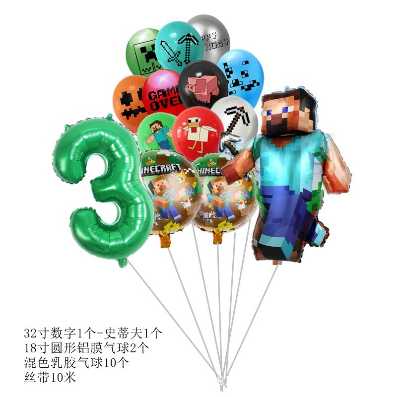 14pcs for Minecrafte Pixel Bal - Party Games Minecraft recension och pris