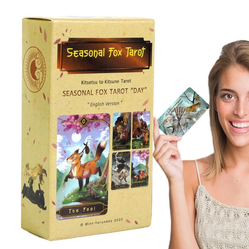78pcs Tarot Cards Seasonal Fox - Party Games Meaning recension och pris