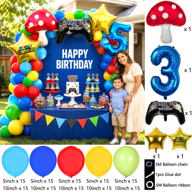 Super Bros Birthday Balloon Bo - Party Games Mario recension och pris